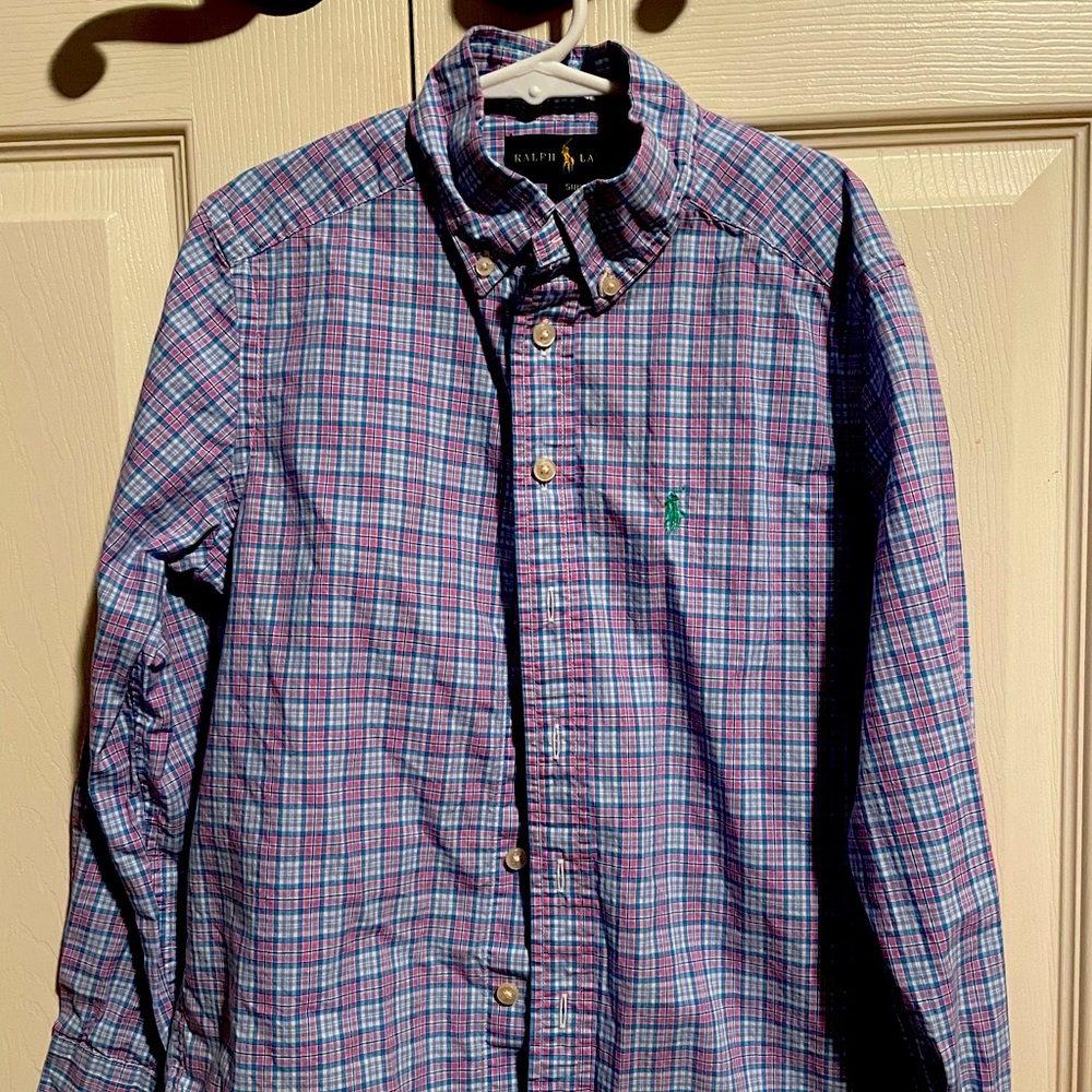 Plaid Ralph Lauren Long Sleeve Shirt Size 8